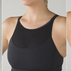 Lululemon Clip-In Long Line Bra Black GUC